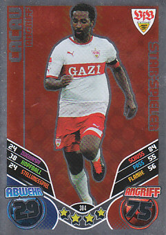 Cacau VfB Stuttgart 2011/12 Topps MA Bundesliga Star Spieler #304