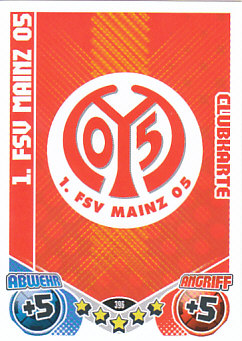 Emblem 1. FSV Mainz 05 2011/12 Topps MA Bundesliga Clubkarten #396