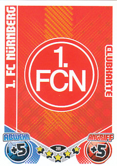 Emblem 1. FC Nurnberg 2011/12 Topps MA Bundesliga Clubkarten #399