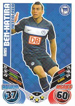 Anis Ben-Hatira Hertha Berlin 2011/12 Topps MA Bundesliga Update #4