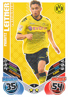 Moritz Leitner Borussia Dortmund 2011/12 Topps MA Bundesliga Update #11