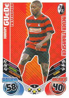 Karim Guede SC Freiburg 2011/12 Topps MA Bundesliga Update Neuer Transfer #15