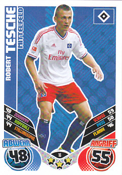 Robert Tesche Hamburger SV 2011/12 Topps MA Bundesliga Update #16