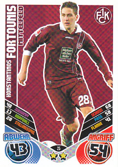 Kostas Fortounis 1. FC Kaiserslautern 2011/12 Topps MA Bundesliga Update #25