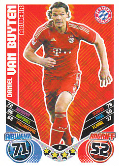 Daniel Van Buyten Bayern Munchen 2011/12 Topps MA Bundesliga Update #41