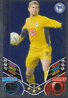 Thomas Kraft Hertha Berlin 2011/12 Topps MA Bundesliga Update Fan Favorit-Gold #56