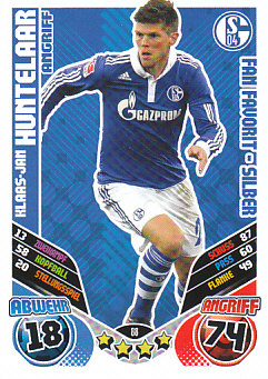 Klaas-Jan Huntelaar Schalke 04 2011/12 Topps MA Bundesliga Update Fan Favorit-Silber #88