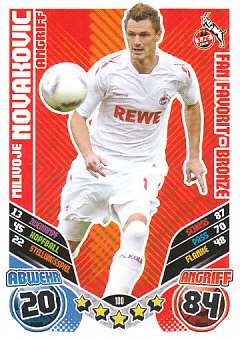 Milivoje Novakovic 1. FC Koln 2011/12 Topps MA Bundesliga Update Fan Favorit-Bronze #100
