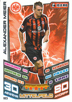 Alexander Meier Eintracht Frankfurt 2013/14 Topps MA Bundesliga #103