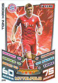 Toni Kroos Bayern Munchen 2013/14 Topps MA Bundesliga #244