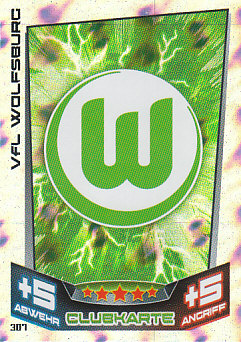 Club-Logo VfL Wolfsburg 2013/14 Topps MA Bundesliga #307