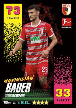 Maximilian Bauer FC Augsburg Topps Match Attax Bundesliga 2022/23 #26