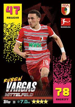 Ruben Vargas FC Augsburg Topps Match Attax Bundesliga 2022/23 #30