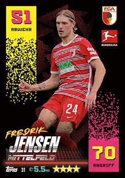 Fredrik Jensen FC Augsburg Topps Match Attax Bundesliga 2022/23 #31