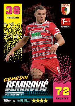 Ermedin Demirovic FC Augsburg Topps Match Attax Bundesliga 2022/23 #32