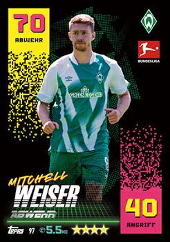 Mitchell Weiser Werder Bremen Topps Match Attax Bundesliga 2022/23 #97
