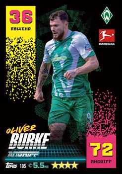 Oliver Burke Werder Bremen Topps Match Attax Bundesliga 2022/23 #105