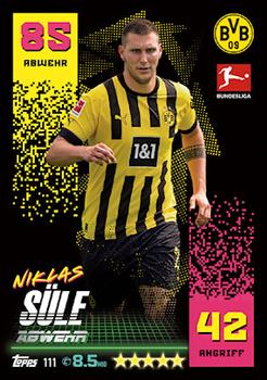Niklas Sule Borussia Dortmund Topps Match Attax Bundesliga 2022/23 #111