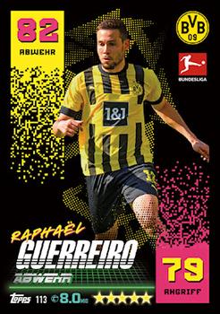 Raphael Guerreiro Borussia Dortmund Topps Match Attax Bundesliga 2022/23 #113