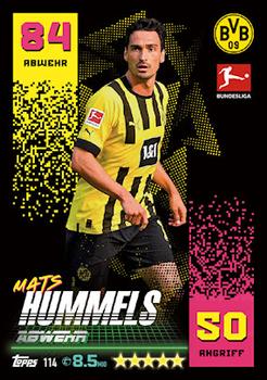 Mats Hummels Borussia Dortmund Topps Match Attax Bundesliga 2022/23 #114