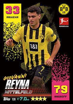 Giovanni Reyna Borussia Dortmund Topps Match Attax Bundesliga 2022/23 #120