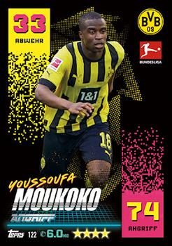 Youssoufa Moukoko Borussia Dortmund Topps Match Attax Bundesliga 2022/23 #122