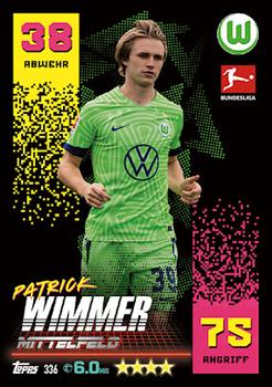 Patrick Wimmer VfL Wolfsburg Topps Match Attax Bundesliga 2022/23 #336