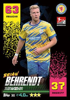 Brian Behrendt Eintracht Braunschweig Topps Match Attax Bundesliga 2022/23 2.Bundesliga #383