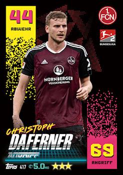 Christoph Daferner 1.FC Nurnberg Topps Match Attax Bundesliga 2022/23 2.Bundesliga #417