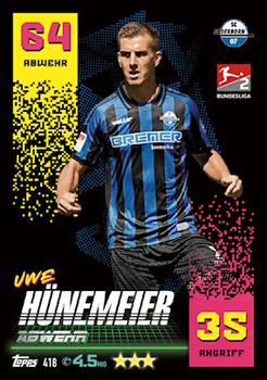 Uwe Hunemeier SC Paderborn Topps Match Attax Bundesliga 2022/23 2.Bundesliga #418