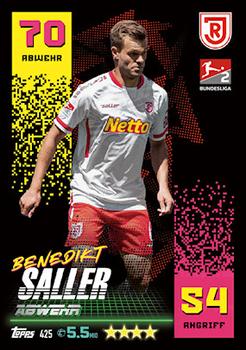 Benedikt Saller Jahn Regensburg Topps Match Attax Bundesliga 2022/23 2.Bundesliga #425