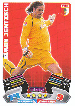 Simon Jentzsch FC Augsburg 2012/13 Topps MA Bundesliga #2