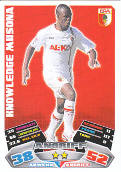 Knowledge Musona FC Augsburg 2012/13 Topps MA Bundesliga #15