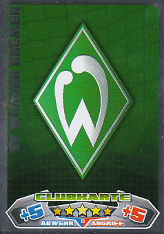 Club Logo Werder Bremen 2012/13 Topps MA Bundesliga #19