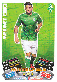 Mehmet Ekici Werder Bremen 2012/13 Topps MA Bundesliga #30