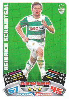 Heinrich Schmidtgal Greuther Furth 2012/13 Topps MA Bundesliga #112