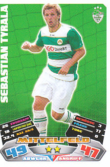 Sebastian Tyrala Greuther Furth 2012/13 Topps MA Bundesliga #117