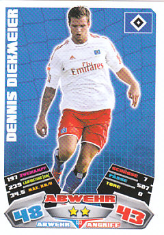 Dennis Diekmeier Hamburger SV 2012/13 Topps MA Bundesliga #133