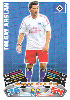 Tolgay Arslan Hamburger SV 2012/13 Topps MA Bundesliga #140