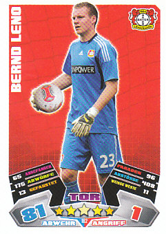 Bernd Leno Bayer 04 Leverkusen 2012/13 Topps MA Bundesliga #182