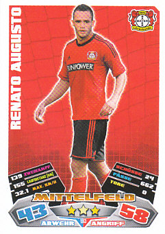 Renato Augusto Bayer 04 Leverkusen 2012/13 Topps MA Bundesliga #193