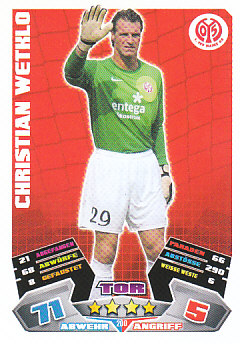 Christian Wetklo 1. FSV Mainz 05 2012/13 Topps MA Bundesliga #200