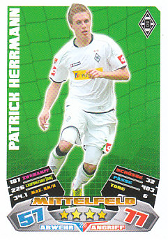 Patrick Herrmann Borussia Monchengladbach 2012/13 Topps MA Bundesliga #229
