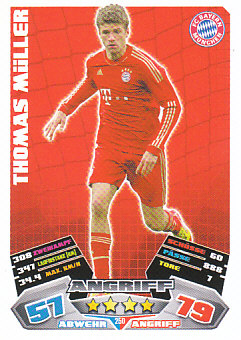 Thomas Muller Bayern Munchen 2012/13 Topps MA Bundesliga #250