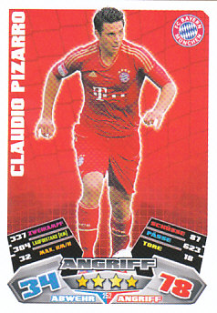Claudio Pizarro Bayern Munchen 2012/13 Topps MA Bundesliga #252