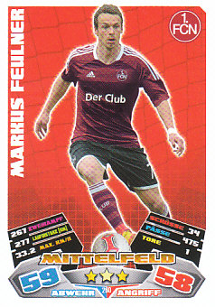 Markus Feulner 1. FC Nurnberg 2012/13 Topps MA Bundesliga #260