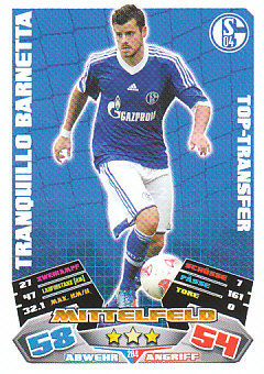 Tranquillo Barnetta Schalke 04 2012/13 Topps MA Bundesliga Top Transfer #284