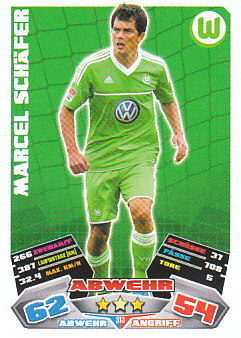Marcel Schafer VfL Wolfsburg 2012/13 Topps MA Bundesliga #313