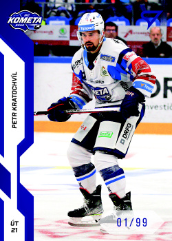Petr Kratochvil Kometa Brno Tipsport ELH 2022/23 SportZoo 2. serie Blue /99 #335