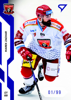 Marek Zachar Hradec Kralove Tipsport ELH 2022/23 SportZoo 2. serie Blue /99 #293